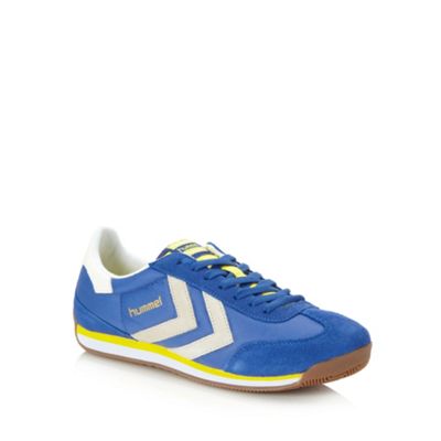 Blue coated trainers                                                                                                            