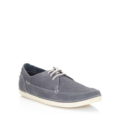 Navy suede lace up shoes                                                                                                        