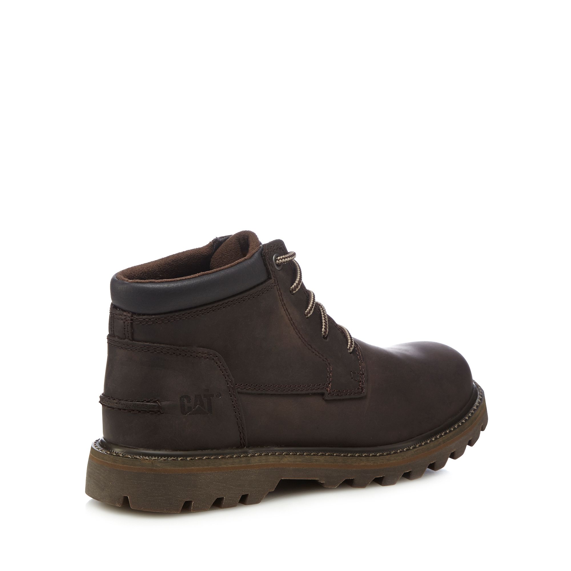 Caterpillar Mens Dark Brown 'Doubleday' Chukka Boots From Debenhams 9