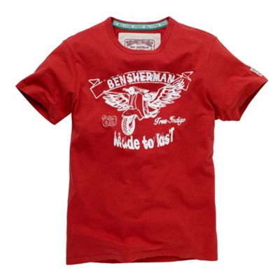 Red logo t-shirt