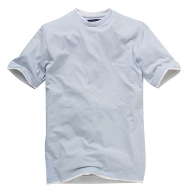 Light blue mock layer t-shirt