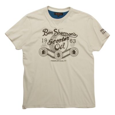 Ben Sherman Natural logo t-shirt