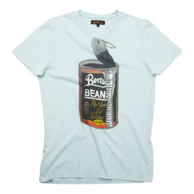 Ben Sherman Off white printed Can o Beans t-shirt