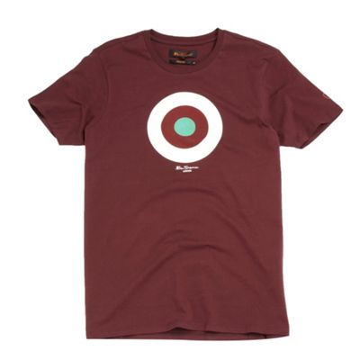Wine target print t-shirt