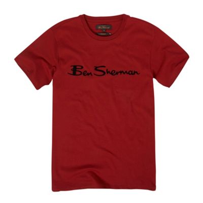 Ben Sherman Red brand carrier t-shirt