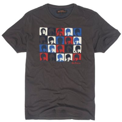 Ben Sherman Grey Beatles multiple faces t-shirt