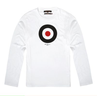 White long sleeved target t-shirt