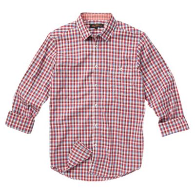 Ben Sherman Red checked long sleeved shirt