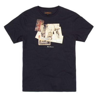 Ben Sherman Navy vintage print t-shirt