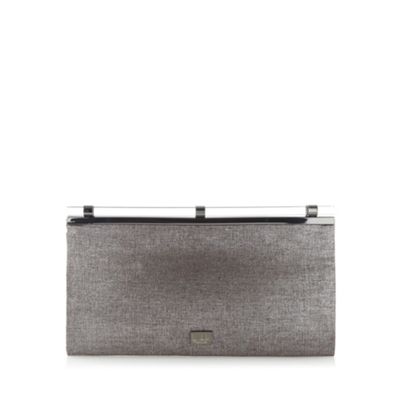 debenhams silver clutch bag