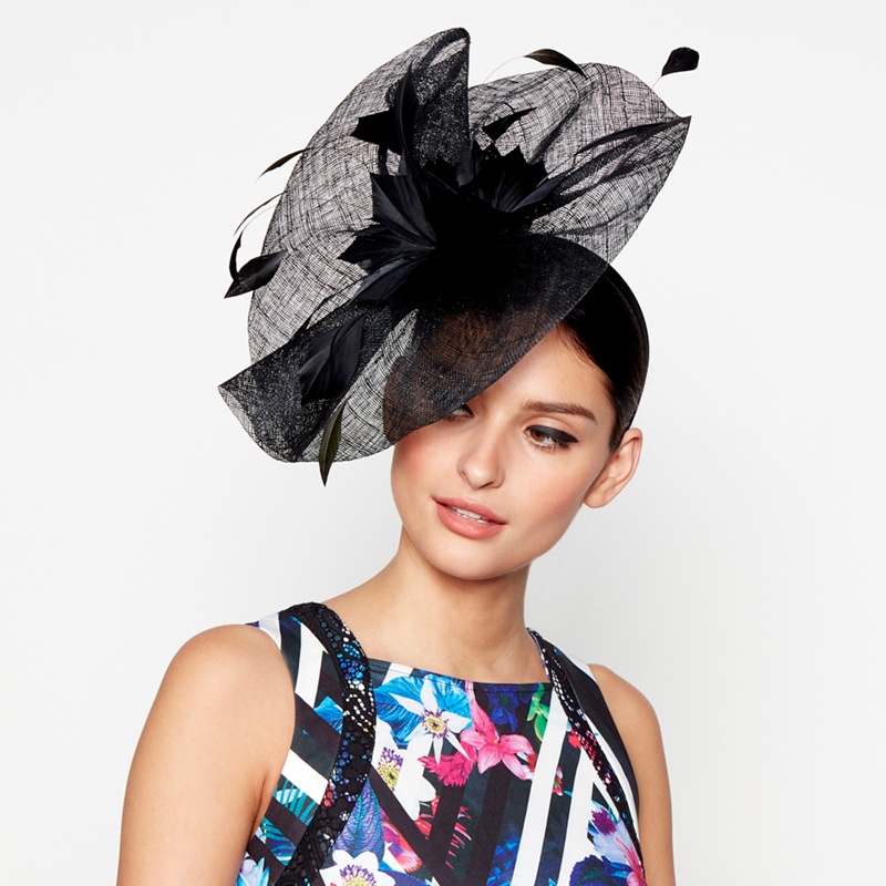 Star by Julien Macdonald - Black Floral Sinamay Wave Fascinator Review