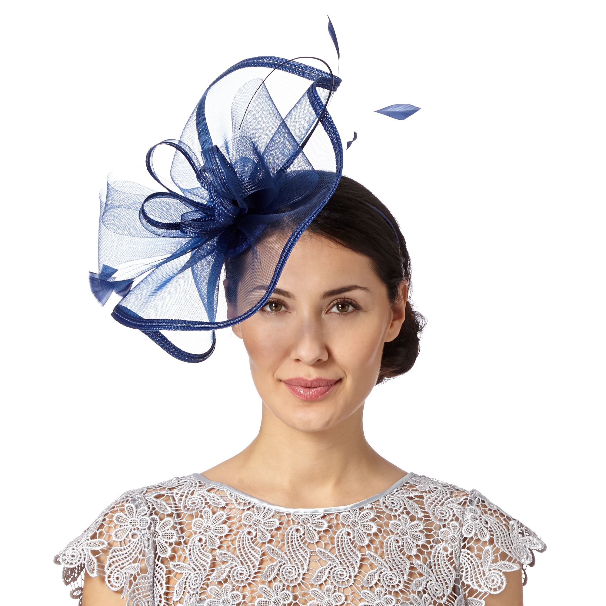Debut Womens Designer Navy Curled Quill Fascinator From Debenhams eBay