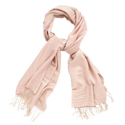 Pink silk mix pashminetta