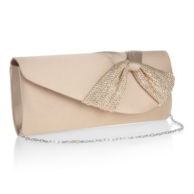 Sequin Beach  on Gold Sequin Twist Clutch Bag By Debut   Save At Bag Saver