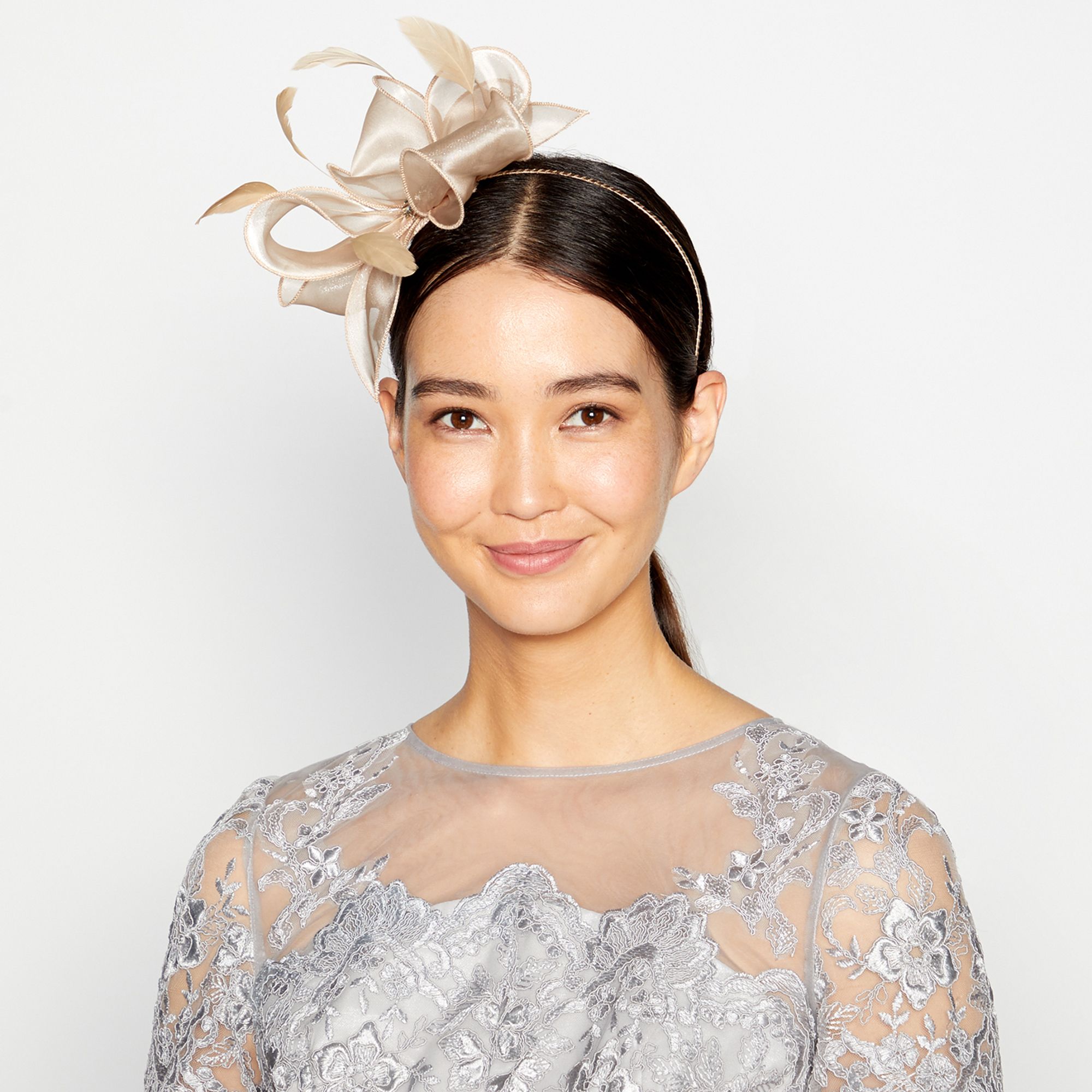 Debut Womens Gold Metallic Bow Fascinator From Debenhams eBay