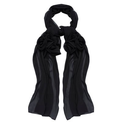 Black Rose Gathered Stole                                                                                                       