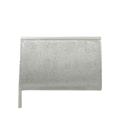 debenhams silver clutch bag