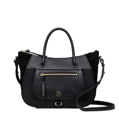 julien leather tote bag black