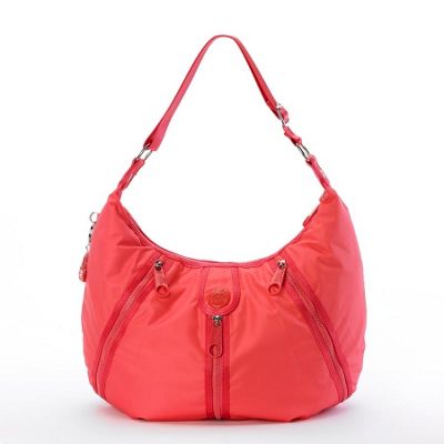 Peach shoulder bag
