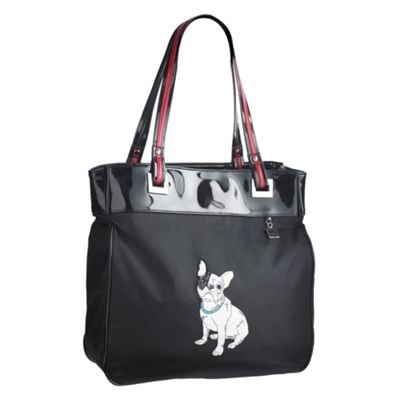 Black tote bag