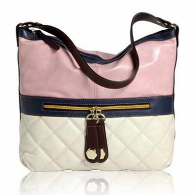 Pink &39Regent&39 slouchy shoulder bag