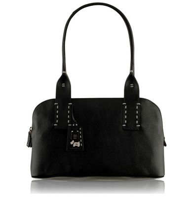 Black 'Tewkesbury' large zip tote bag