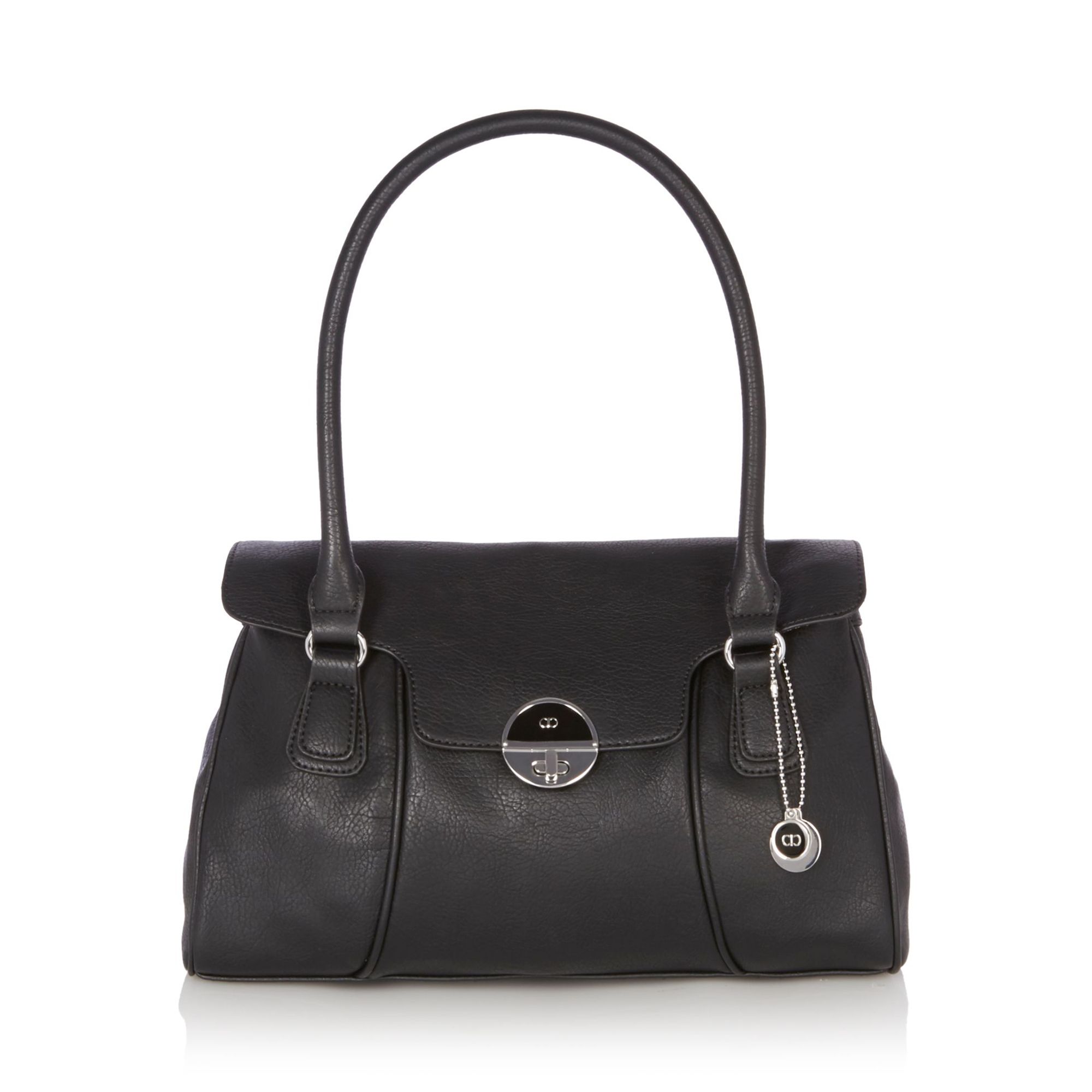 The Collection Womens Black Twist Lock Shoulder Bag From Debenhams eBay