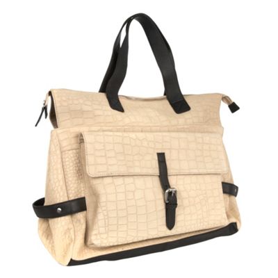 Exotic Skin Tote. faux crocodile skin tote