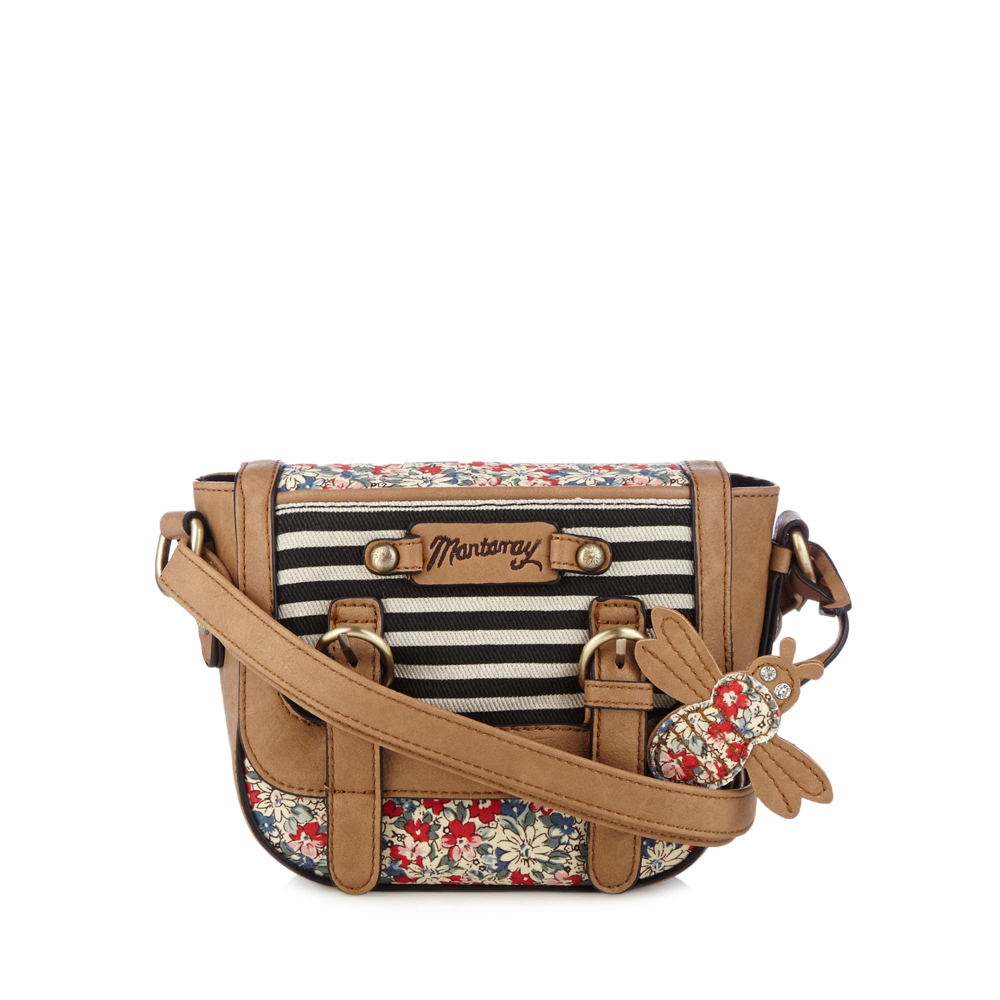 Mantaray Womens Tan Floral Print Cross Body Bag From Debenhams eBay