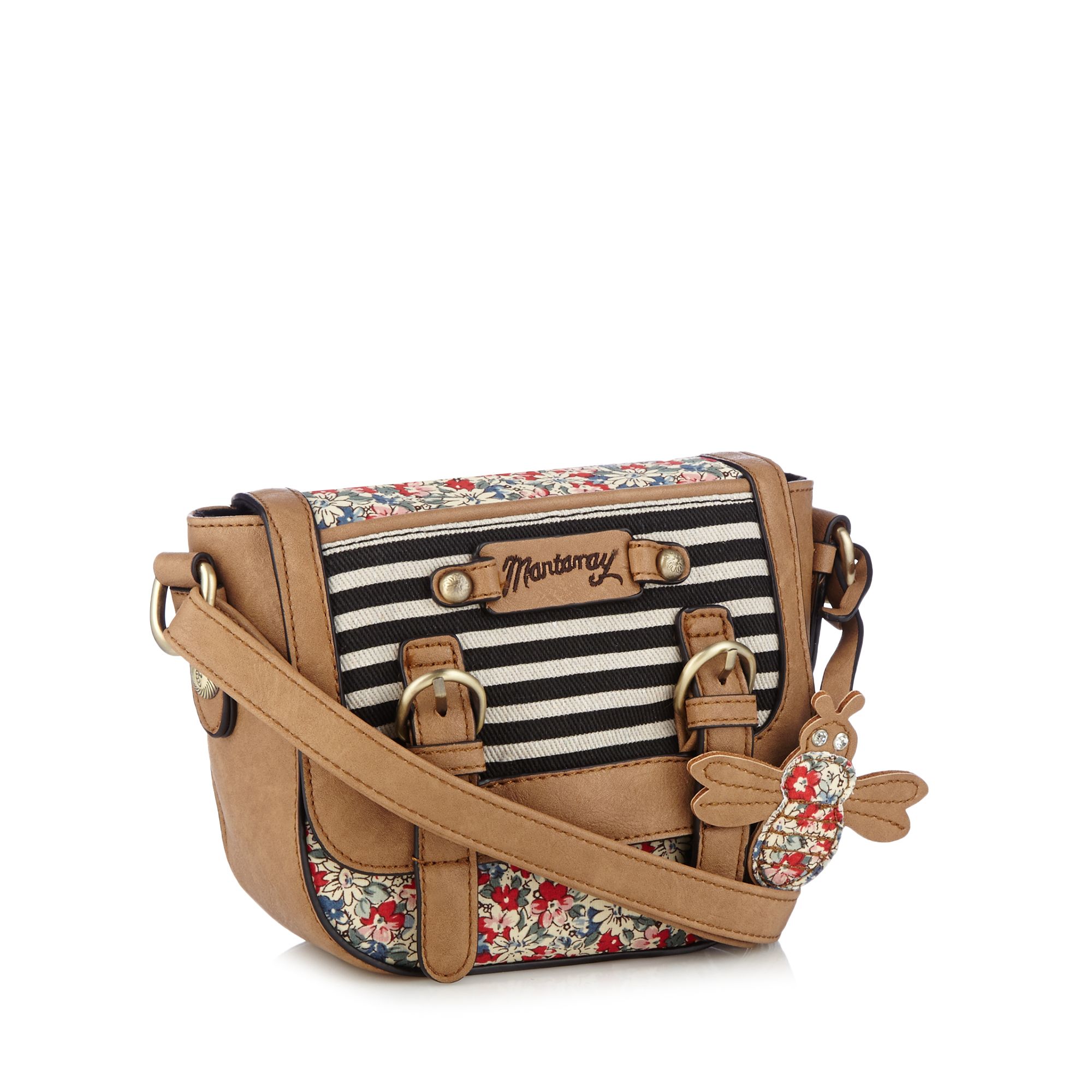 Mantaray Womens Tan Floral Print Cross Body Bag From Debenhams eBay