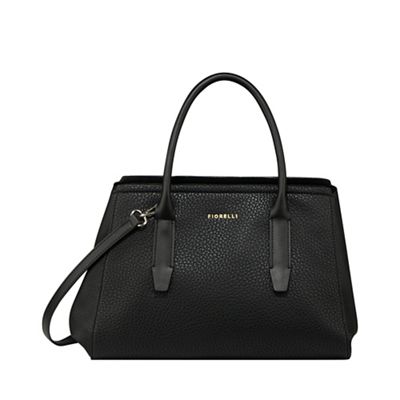 Black scoop shoulder handbag