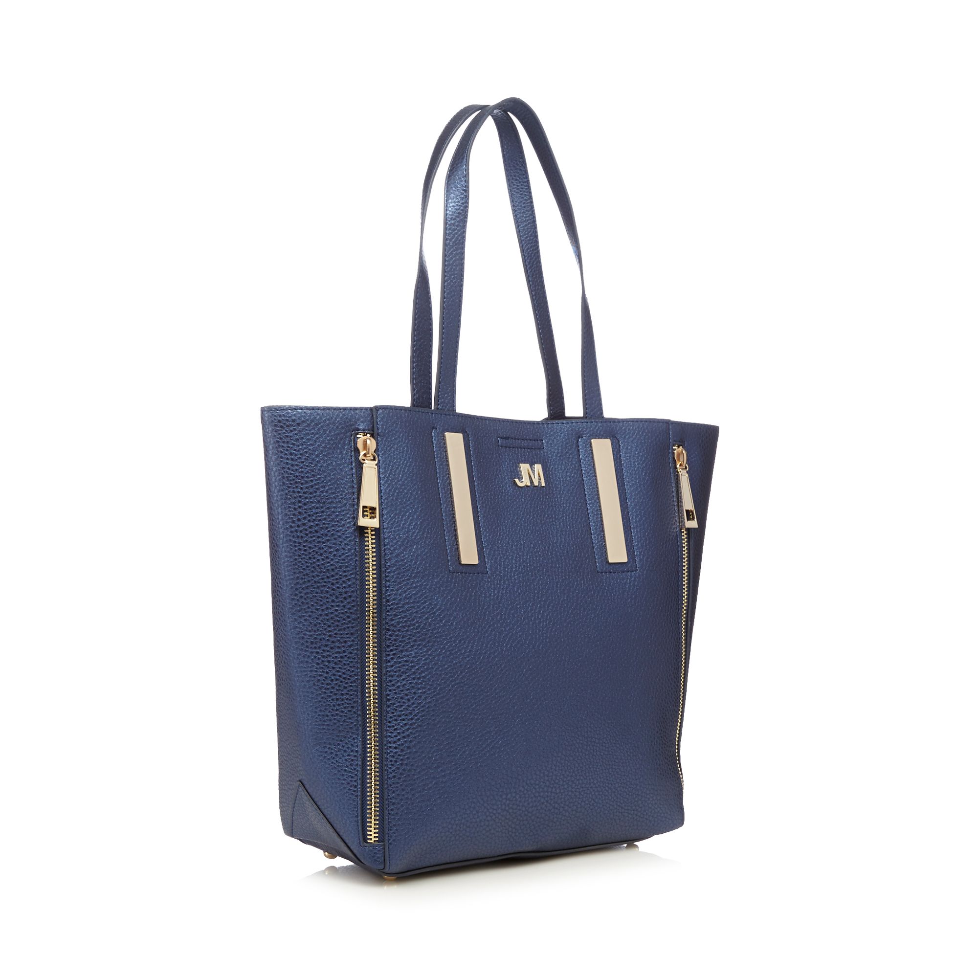 Star By Julien Macdonald Womens Blue Metallic Shopper Bag From