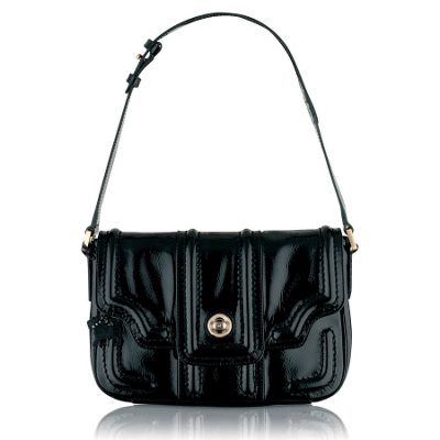 Black Antrim medium envelope shoulder bag