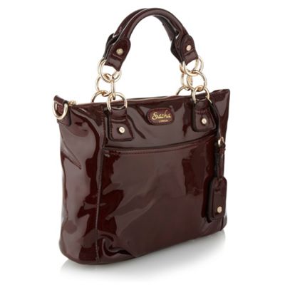 Dark Red Patent Grab Bag