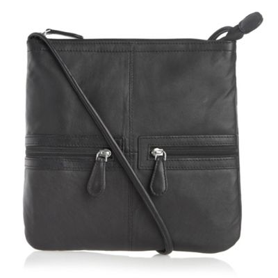 The Collection Black leather cross body bag