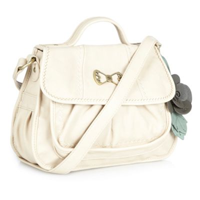 Cream Large Cross Body Bag