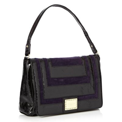 Purple Panel Clutch Bag                                                                                                         