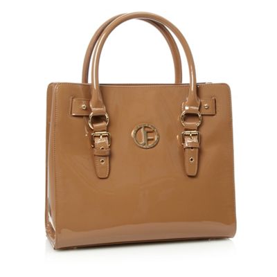 Natural 'Mount' Patent Tote Bag