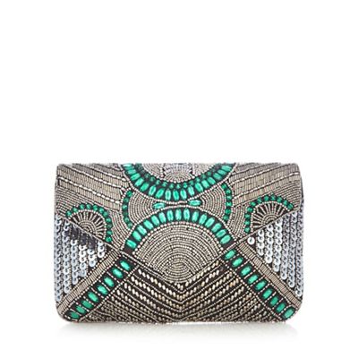 debenhams black clutch bag