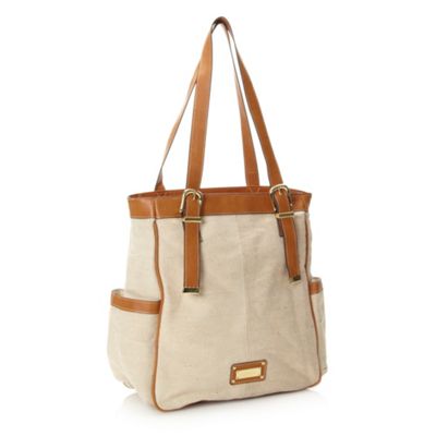 Off white linen shopper bag                                                                                                     