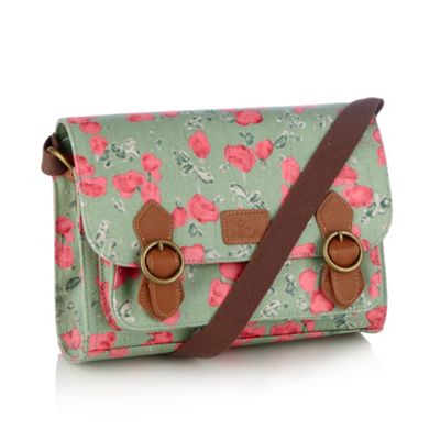Light Green Tulip Flower Satchel Bag