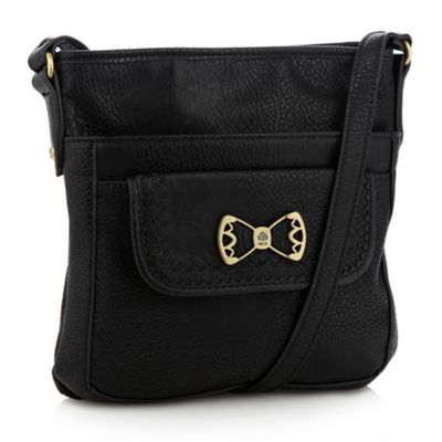 Black Cut Out Bow Across Body Bag