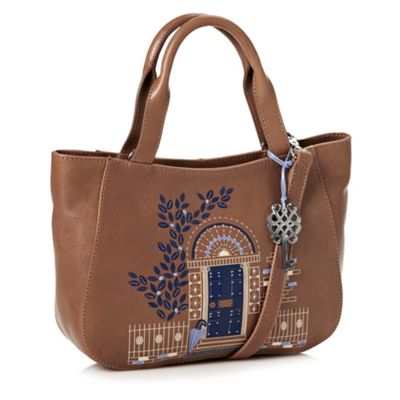 Tan Leather 'New Picture' Grab Bag                                                                                              