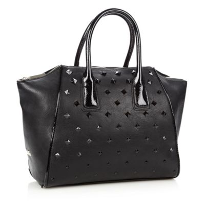 Faith Black studded wing tote bag- at Debenhams