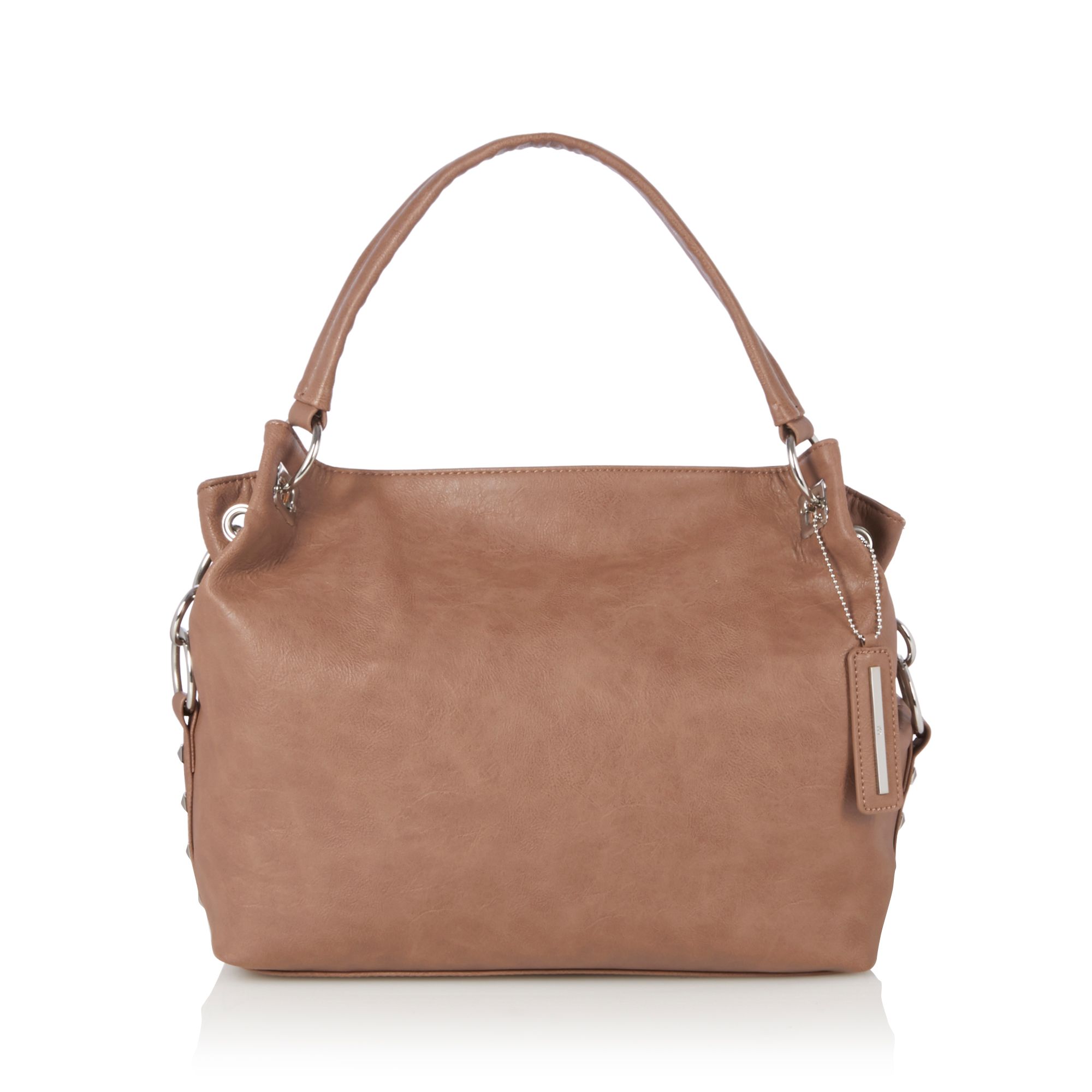 Red Herring Womens Taupe Stud Detail Shoulder Bag From Debenhams eBay