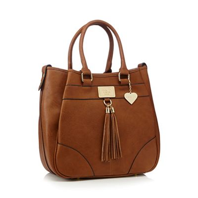 Marc B Womens Tan Tassel Front Shoulder Bag From Debenhams | EBay