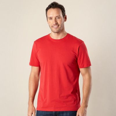 Maine New England Dark peach plain crew neck t-shirt