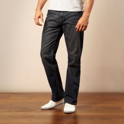 Dark blue regular jeans