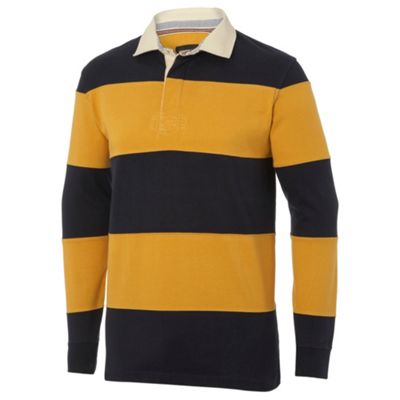 Gold cut and sew rugby shirt