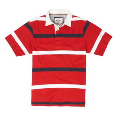 Maine New England Navy striped rugby shirt